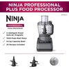 Ninja BN601 Professional Plus Food Processor 1000-Peak-Watts with Auto-iQ Preset Programs Chop Puree Dough Slice Shred with a 9-Cup Capacity and a Silver Stainless Finish (Renewed)