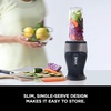 Ninja Personal Blender for Shakes, Smoothies, Food Prep, and Frozen Blending with 700-Watt Base and (2) 16-Ounce Cups with Spout Lids (QB3001SS) (Renewed)(Silver)