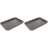 Ninja B30013 Foodi NeverStick Premium 9 inch x 13 inch Baking Sheet, Nonstick, Oven Safe up to 500⁰F, Dishwasher Safe, Grey(10″x15″ Cookie Pan (Pack of 2))