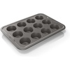 Ninja B30013 Foodi NeverStick Premium 9 inch x 13 inch Baking Sheet, Nonstick, Oven Safe up to 500⁰F, Dishwasher Safe, Grey(12 Muffin Pan)