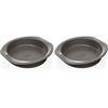 Ninja B30309 Foodi NeverStick Premium 9 inch Round Cake Pan, Nonstick, Oven Safe up to 500⁰F, Dishwasher Safe, Grey(9″ Round Pan (Pack of 2))