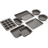 Ninja B33003 Foodi NeverStick Premium 3-Piece Baking Sheet Set, Nonstick, Oven Safe up to 500⁰F, with 9 x 13 inch Sheet, 10 x 15 inch Sheet & 11 x 17 inch Sheet, Dishwasher Safe, Grey(10pc Set)