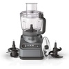 Ninja BN601 Professional Plus Food Processor 1000-Peak-Watts with Auto-iQ Preset Programs Chop Puree Dough Slice Shred with a 9-Cup Capacity and a Silver Stainless Finish (Renewed)