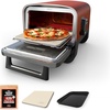 Ninja Woodfire Oven & Smoker, 8-in-1, Heats to 700°F, Terracotta Red, OO101(Pizza Oven + Smoker)