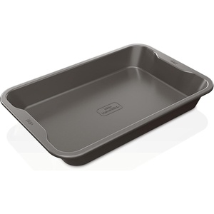 Ninja B30013 Foodi NeverStick Premium 9 inch x 13 inch Baking Sheet, Nonstick, Oven Safe up to 500⁰F, Dishwasher Safe, Grey(9″x13″ Deep Cake Pan)