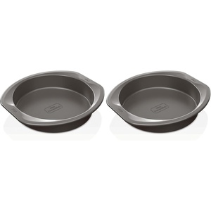 Ninja B30309 Foodi NeverStick Premium 9 inch Round Cake Pan, Nonstick, Oven Safe up to 500⁰F, Dishwasher Safe, Grey(9″ Round Pan (Pack of 2))