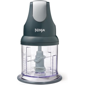 Ninja Express Chop Manual Food Processor, 16oz Bowl, Gray, NJ100GR