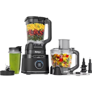 Ninja Kitchen System, All-in-1 Food Processor & Blender, 8-Cup Bowl & (1) 24 oz To-Go Cup BlendSense Tech, For Smoothies, Cookie Dough, Salsas, Cole Slaw, 1800 PW, TB401 (Renewed)