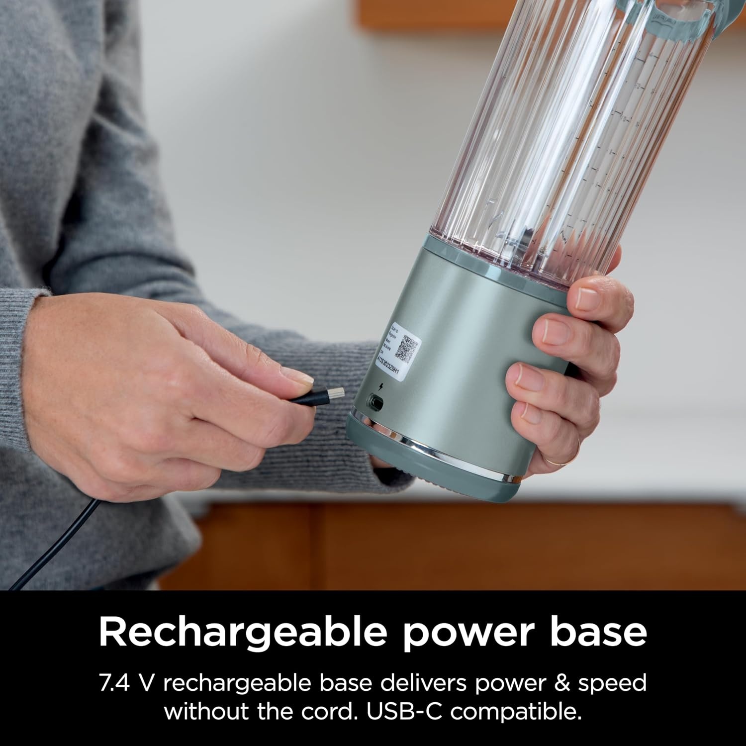image:imageNinja Blast Portable Blender amp Accessories 18oz Grey CL155AGYBlender 2 Vessels Sage
