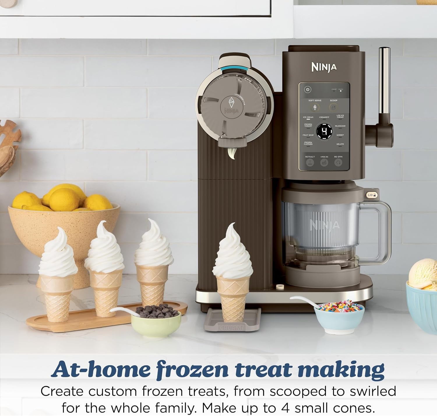 image:imageNinja Creami Scoop amp Swirl 13in1 Ice Cream and Soft Serve Maker NC701BLCREAMi Scoop Swirl Mocha