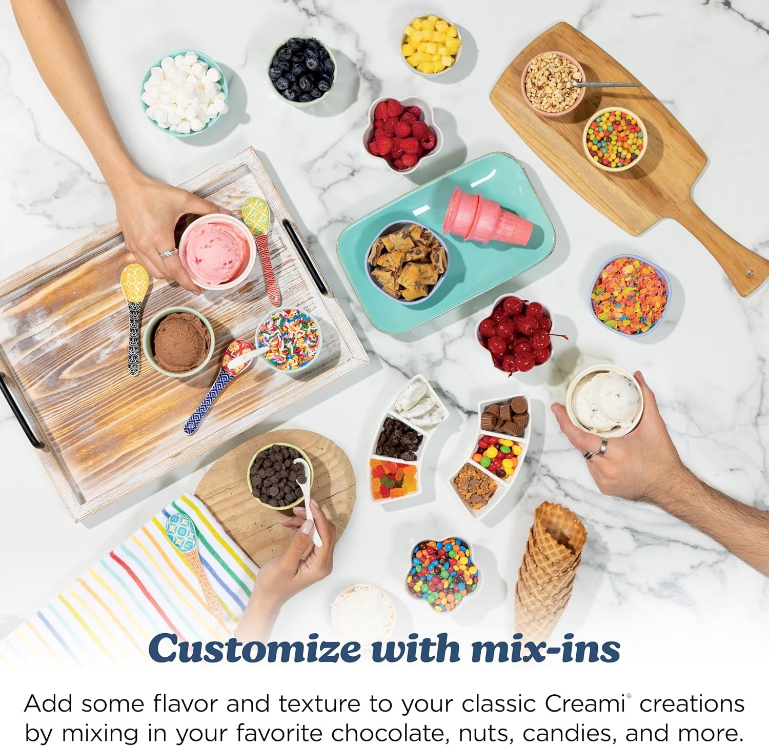 image:imageNinja Creami Scoop amp Swirl 13in1 Ice Cream and Soft Serve Maker NC701BLCREAMi Scoop Swirl Navy