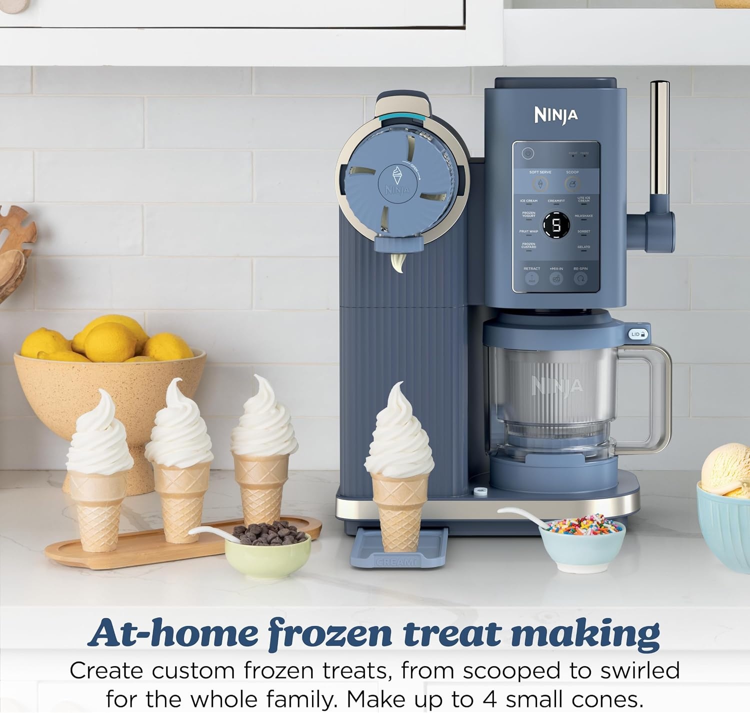 image:imageNinja Creami Scoop amp Swirl 13in1 Ice Cream and Soft Serve Maker NC701BLCREAMi Scoop Swirl Navy