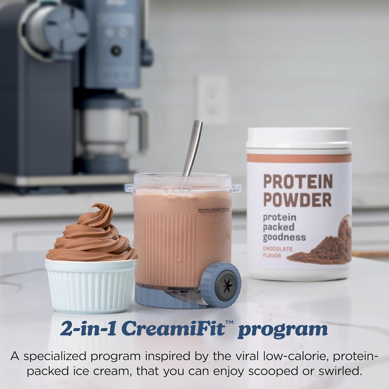 image:imageNinja Creami Scoop amp Swirl 13in1 Ice Cream and Soft Serve Maker NC701BLCREAMi Scoop Swirl Navy