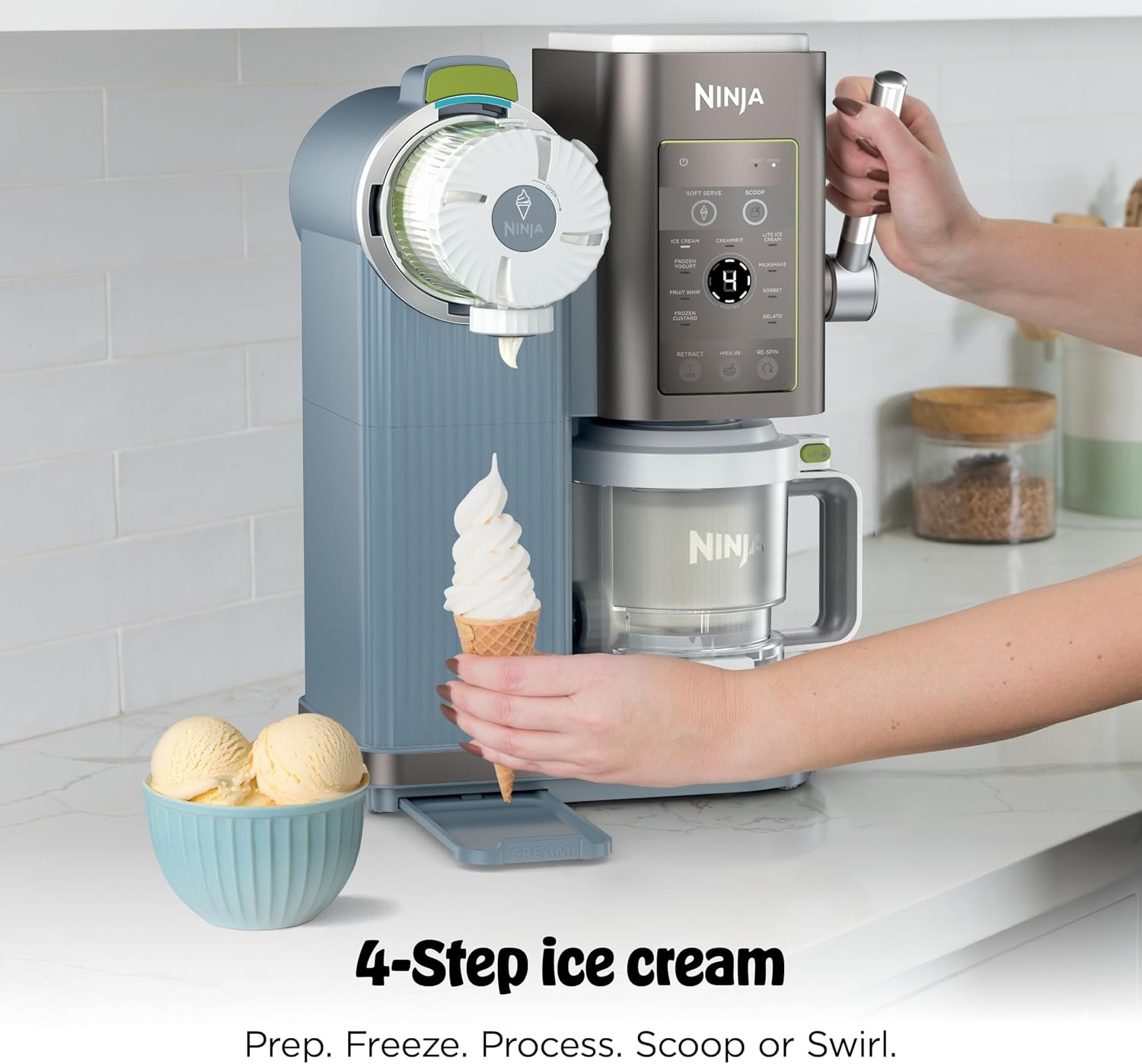 image:imageNinja Creami Scoop amp Swirl 13in1 Ice Cream and Soft Serve Maker NC701ND