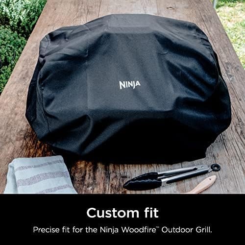 image:imageNinja OG751 Woodfire Pro Outdoor Grill with BuiltIn Thermometer 7in1 Master Grill BBQ SmokerampOutdoor Air Fryer plus BakeRoast DehydrateampBroilWoodfire Technologywith All Purpose Blend PelletsCover 2lb Pellets Stand