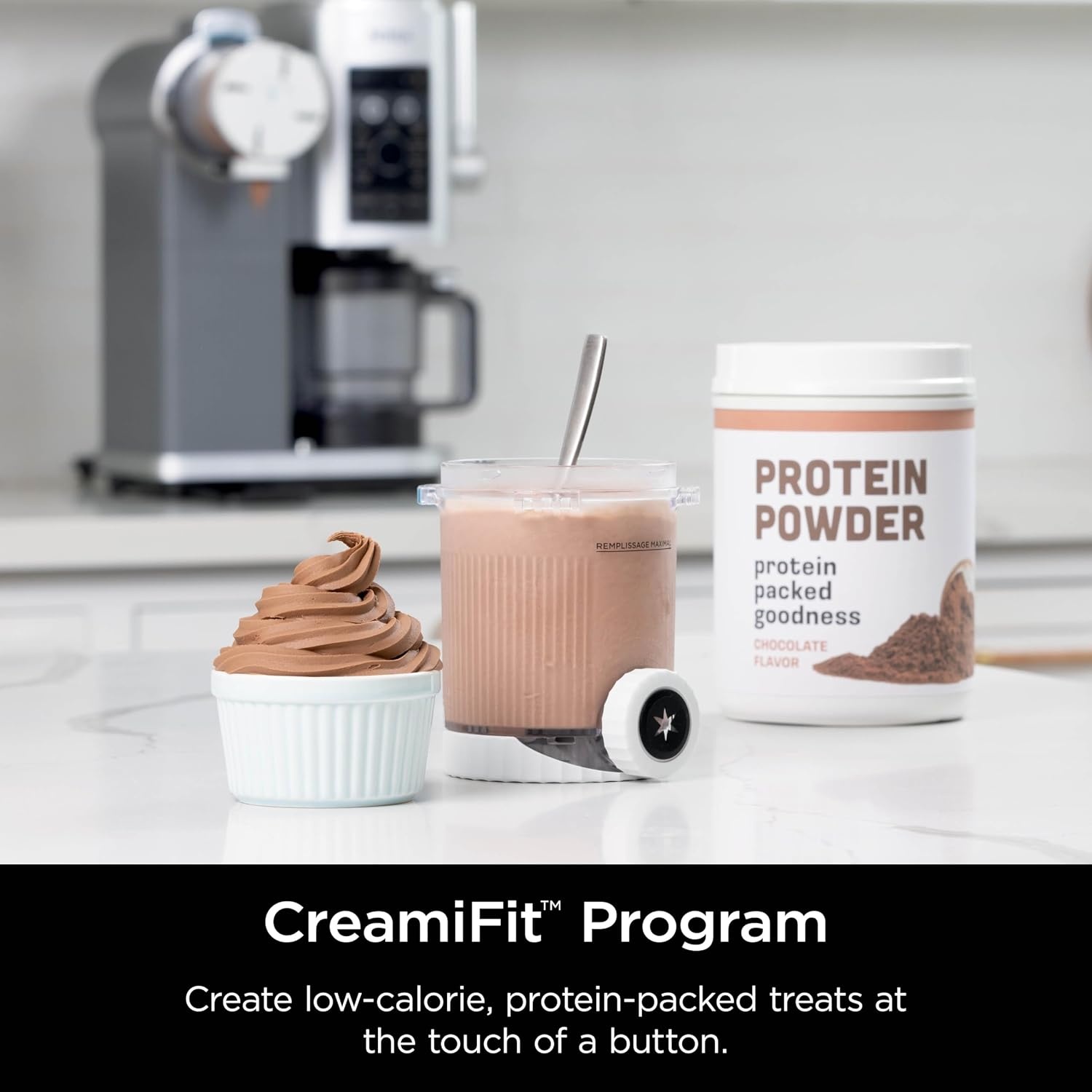 image:imageNinja Refurbished Swirl by CREAMi Ice Cream and Soft Serve Maker Sorbet Milkshake Frozen Yogurt Low Calories Program 13in1 Soft Serve Handle 2 CREAMi Swirl 16oz Pints Renewed