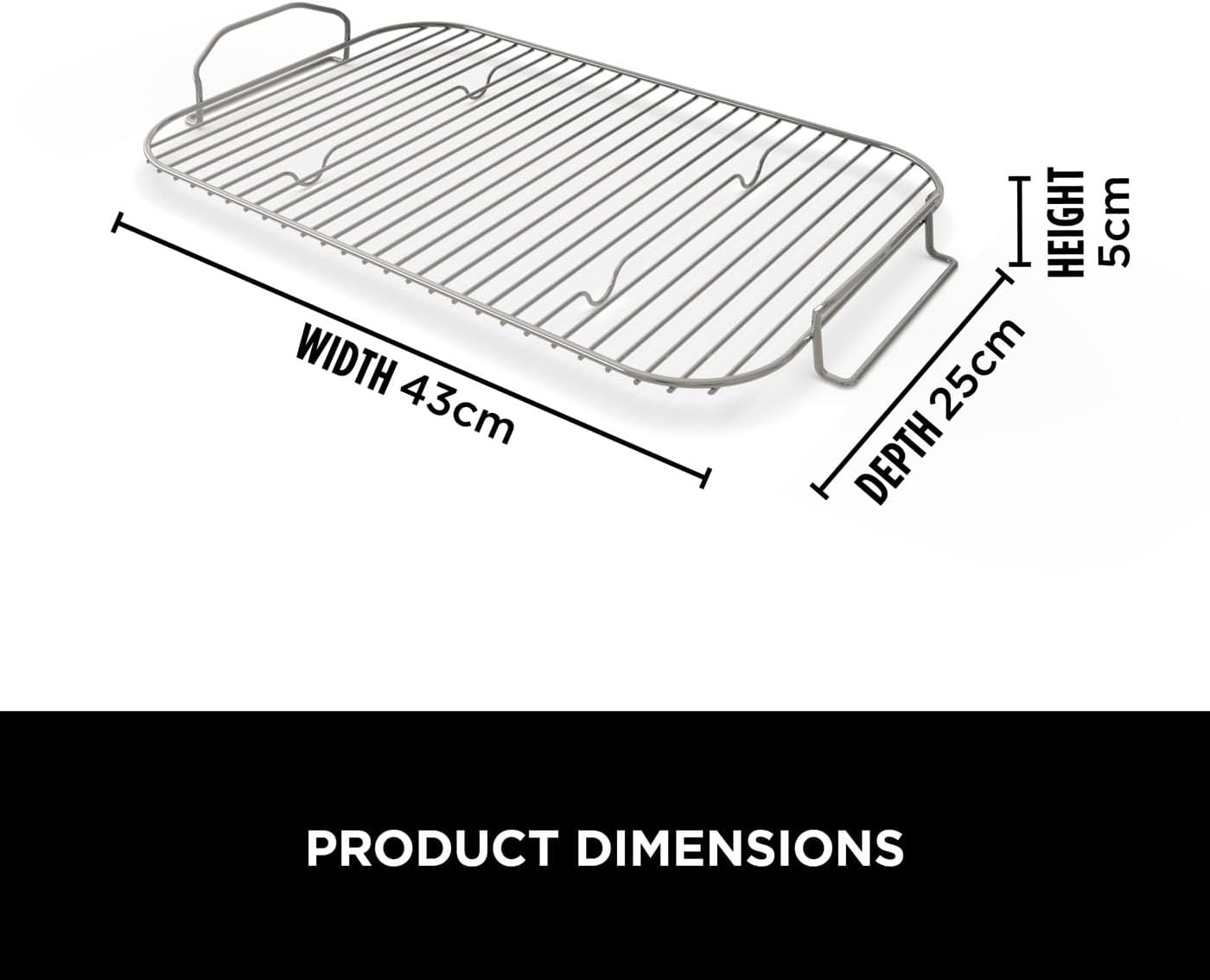 image:imageNinja Woodfire XL Rib Rack for Grilling up to 4 Full Racks of Ribs Easy to Wipe Clean Official Accessory Compatible with Ninja Woodfire XL BBQ Grill OG850 OG901 Black XSKOGXLRBRKEURoast Smoke Rack