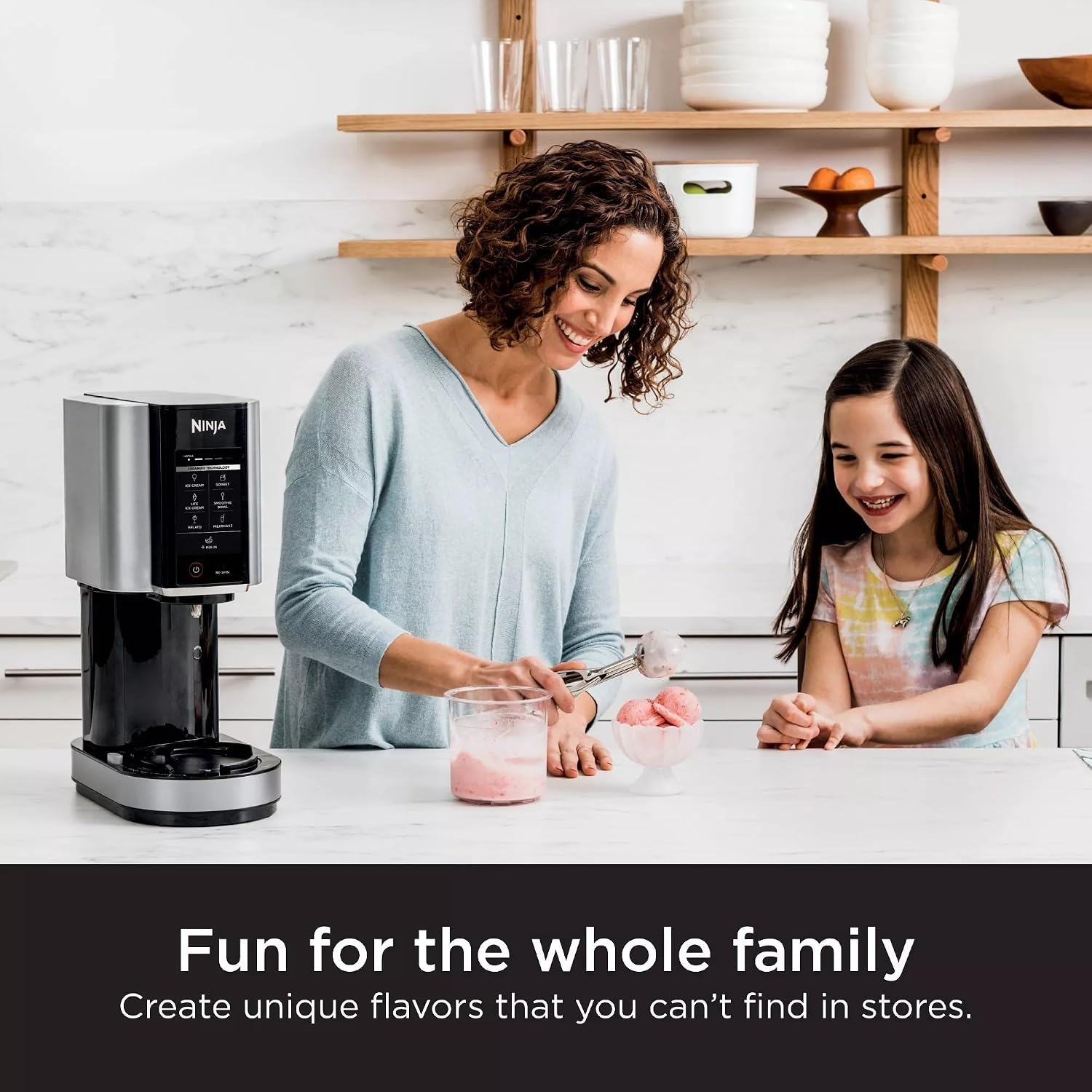 image:imageSharkNinja NC301 CREAMi 7In1 Ice Cream Maker with 7 Custom Frozen Treat Modes and Easy 3Step Treat Preparation Cloud Silver Renewed