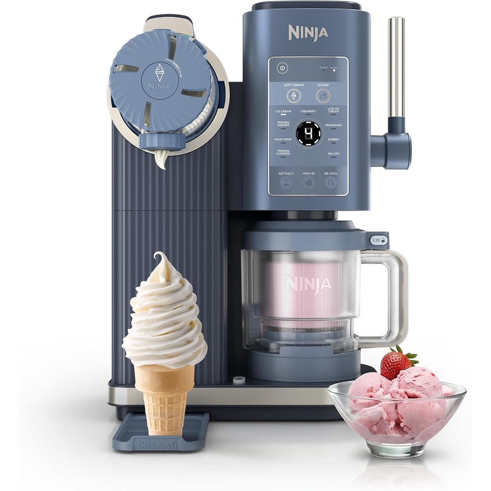 image:imageNinja Creami Scoop amp Swirl 13in1 Ice Cream and Soft Serve Maker NC701BLCREAMi Scoop Swirl Navy