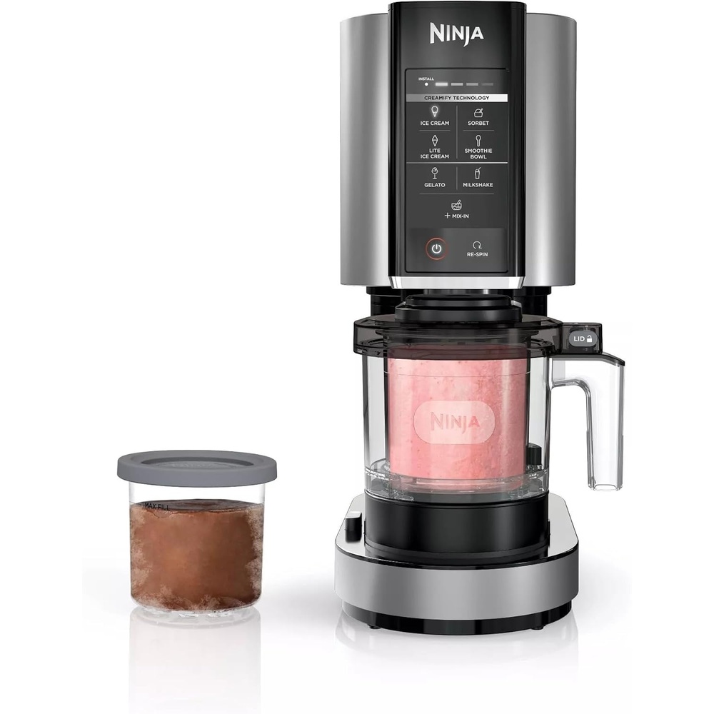 image:imageSharkNinja NC301 CREAMi 7In1 Ice Cream Maker with 7 Custom Frozen Treat Modes and Easy 3Step Treat Preparation Cloud Silver Renewed
