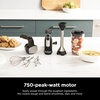 Ninja Immersion Blender & Whisk, 4 Speeds, 4oz Cup, Deep Navy, CI201ND(Black)