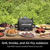 Ninja OG751 Woodfire Pro Outdoor Grill with Built-In Thermometer, 7-in-1 Master Grill, BBQ Smoker&Outdoor Air Fryer plus Bake,Roast, Dehydrate,&Broil,Woodfire Technology,with All Purpose Blend Pellets(Cover  2lb Pellets  Stand)