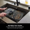 Ninja Woodfire XL Rib Rack for Grilling up to 4 Full Racks of Ribs, Easy to Wipe Clean, Official Accessory, Compatible with Ninja Woodfire XL BBQ Grill OG850 / OG901, Black, XSKOGXLRBRKEU(Cleaning Brush)