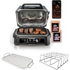 Ninja OG951 Woodfire Pro Connect Premium XL Outdoor Grill & Smoker & XSKRACKXL Woodfire Rib Rack & XSKRSTRKXL Woodfire Roast & Smoke Rack(Woodfire Pro Connect XL Grill)