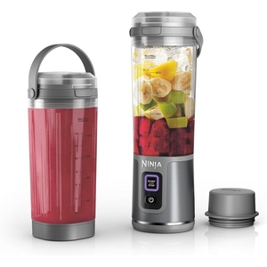 Ninja Blast Portable Blender & Accessories, 18oz, Grey, CL155AGY(Blender + 2 Vessels – Grey)