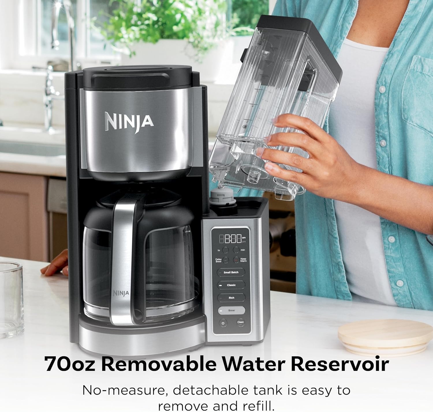 image:imageNinja Fresh Brew Coffee Maker 14 Cup Glass Carafe Stainless Steel CE45114 Cup