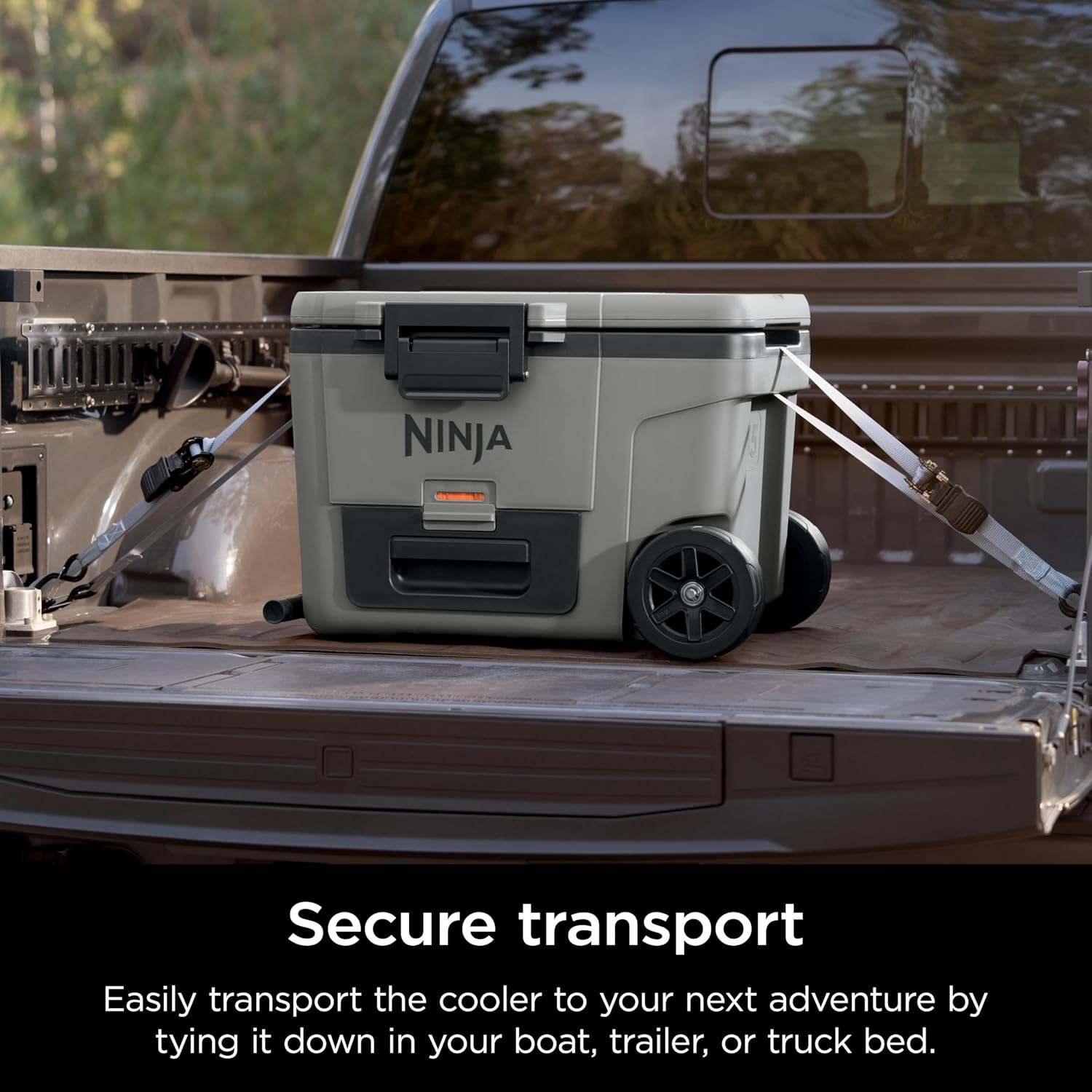 image:imageNinja FrostVault 45qt Cooler with Wheels Dry Storage Drawer Slate GraySlate Gray