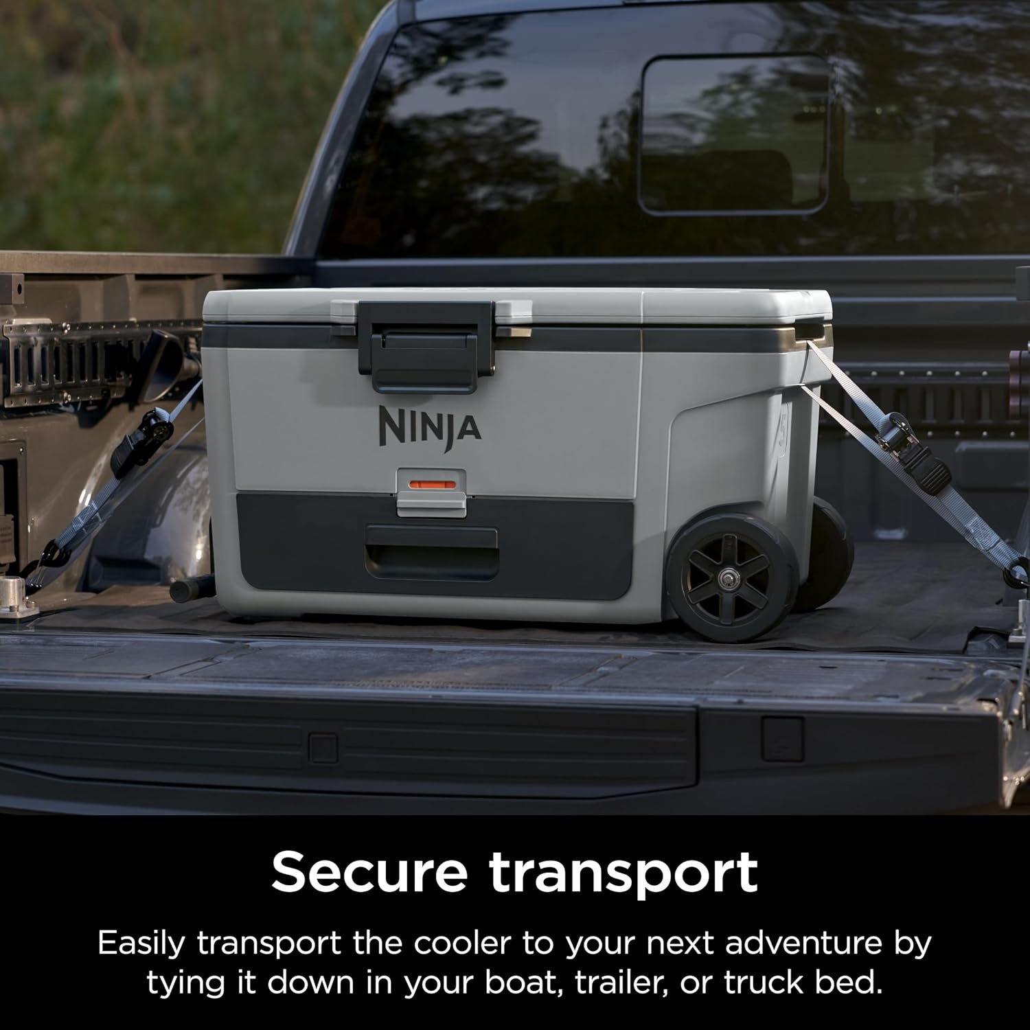 image:imageNinja FrostVault 45qt Cooler with Wheels Dry Storage Drawer Slate GraySlate Gray