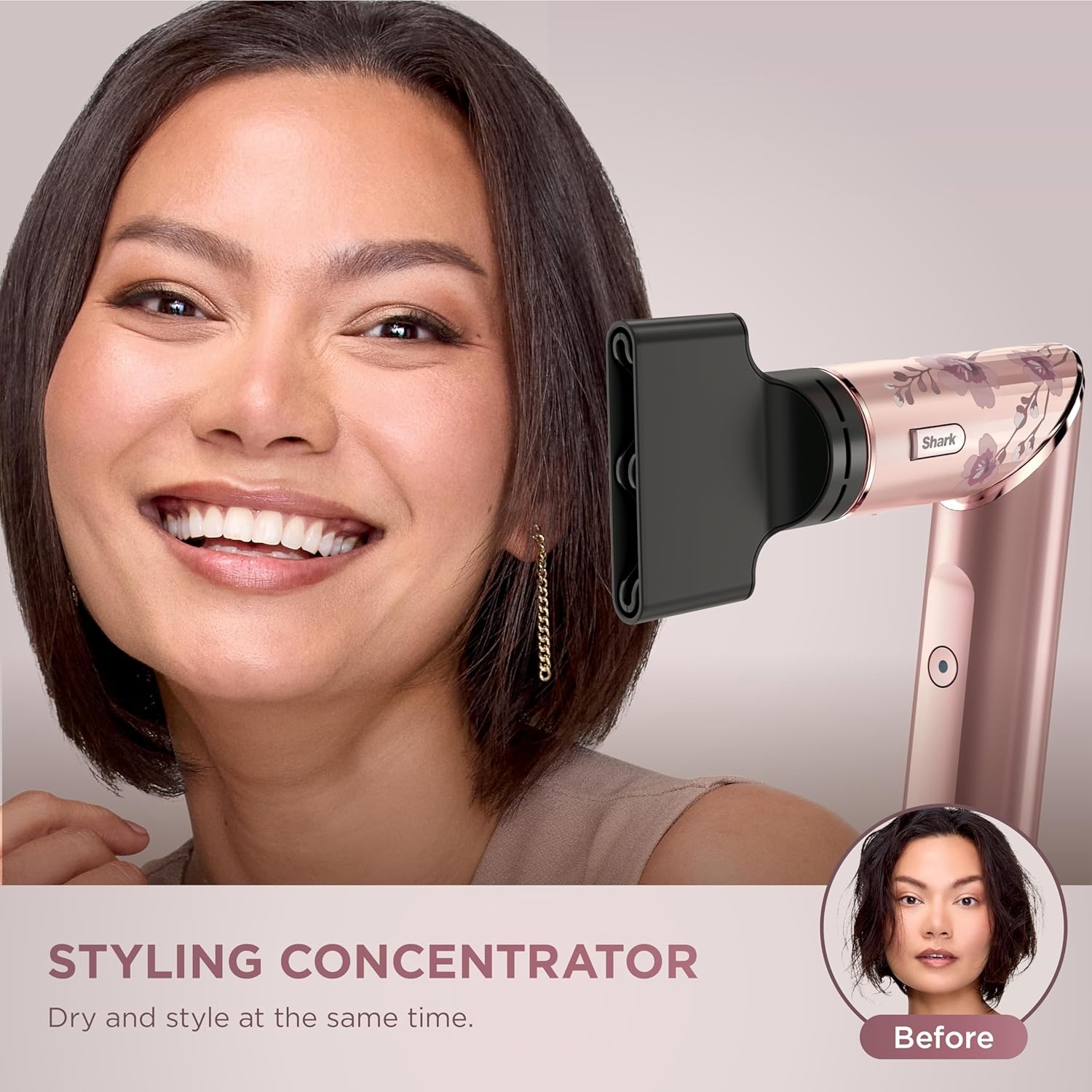 image:imageShark FlexStyle Air MultiStyler amp Drying System Coanda Black HD440BKBlossom BlissLimited Edition
