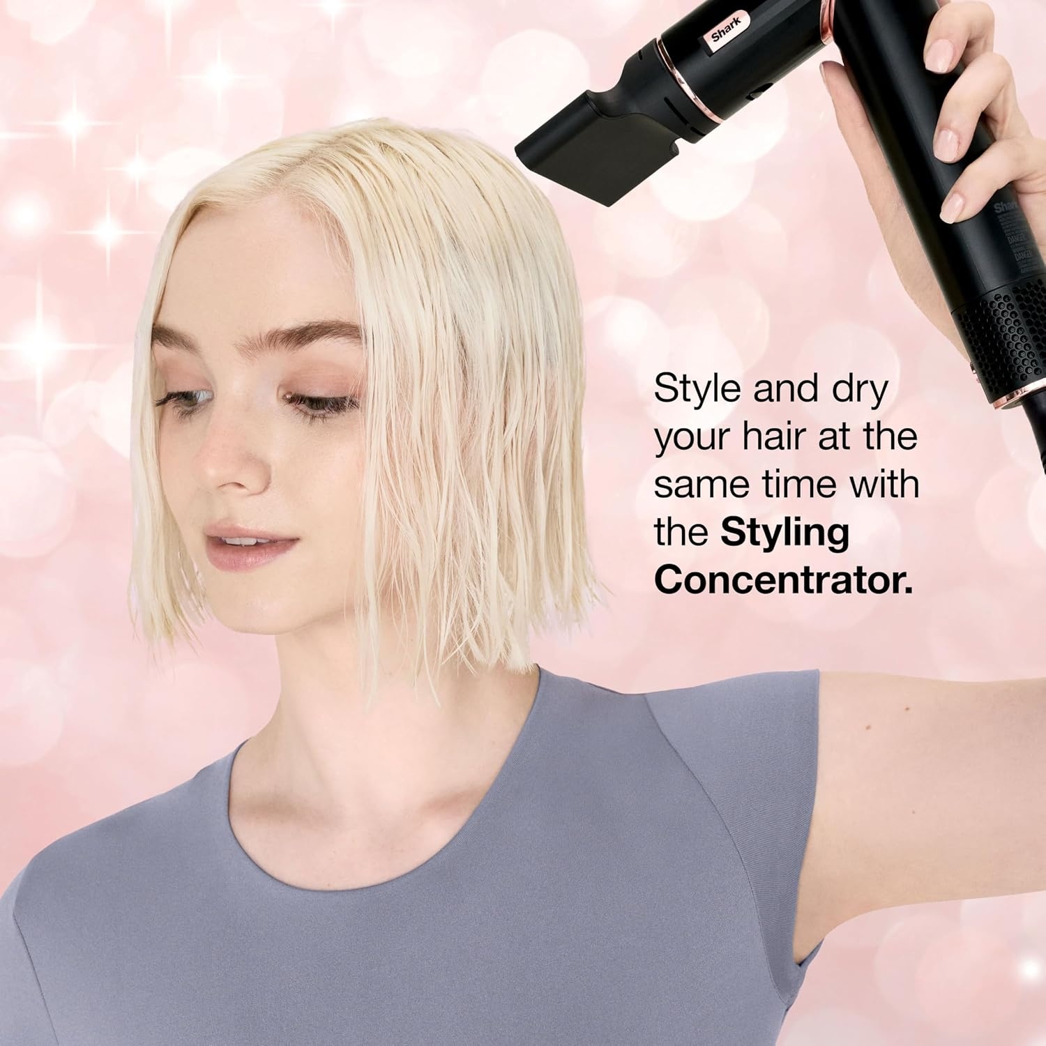 image:imageShark FlexStyle Air MultiStyler amp Drying System Coanda Black HD440BKMarilyn MonroePink Sparkle