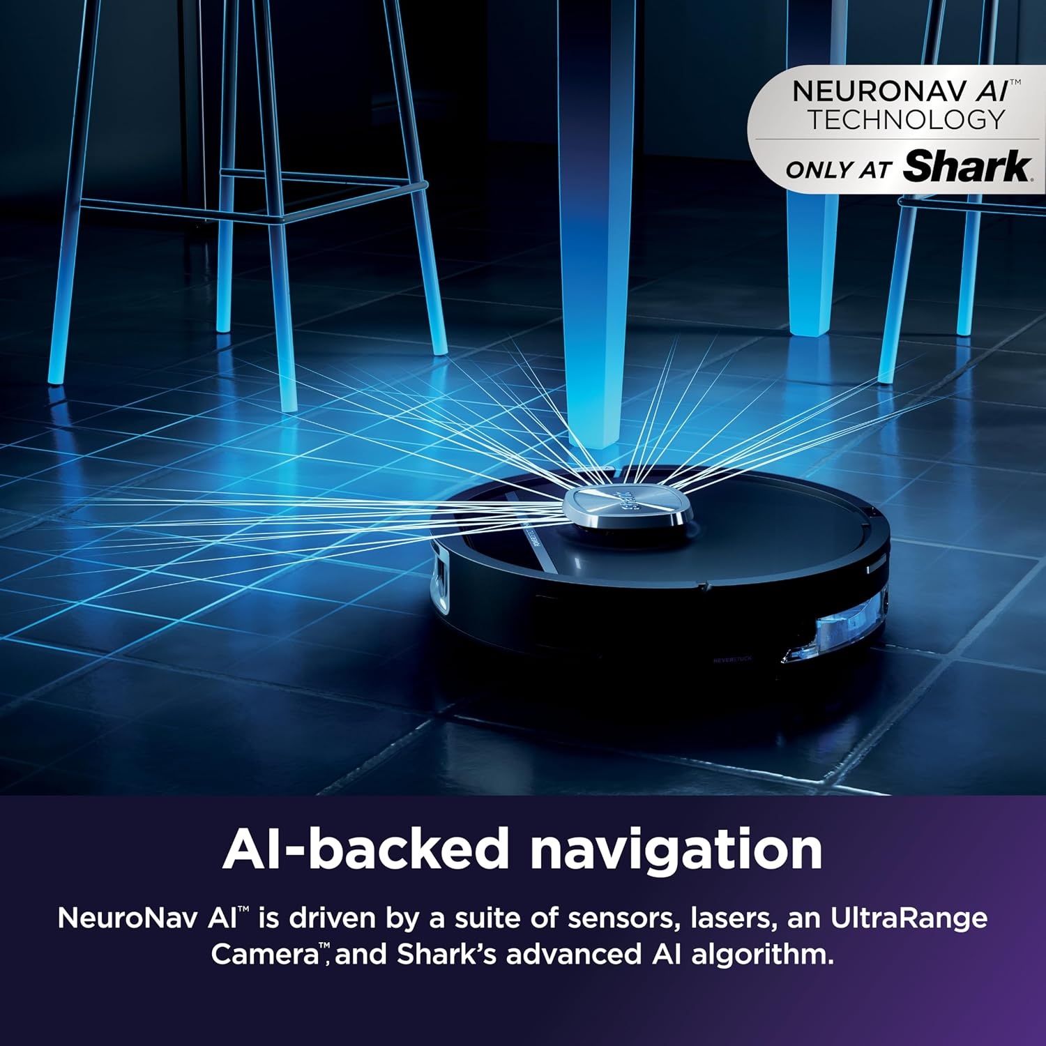 image:imageShark UV Reveal PowerDetect Wet amp Dry Robot Vacuum AV3000XEBlack