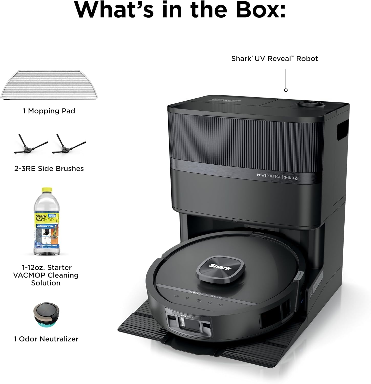 image:imageShark UV Reveal PowerDetect Wet amp Dry Robot Vacuum AV3000XEBlack