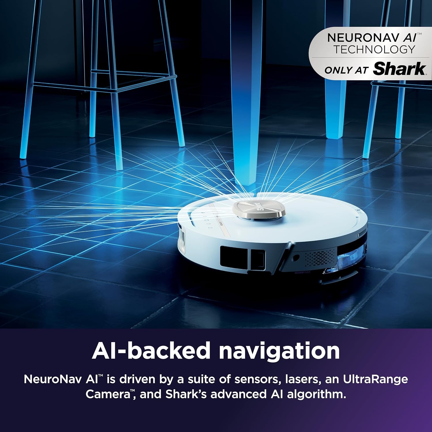 image:imageShark UV Reveal PowerDetect Wet amp Dry Robot Vacuum AV3000XEWhite
