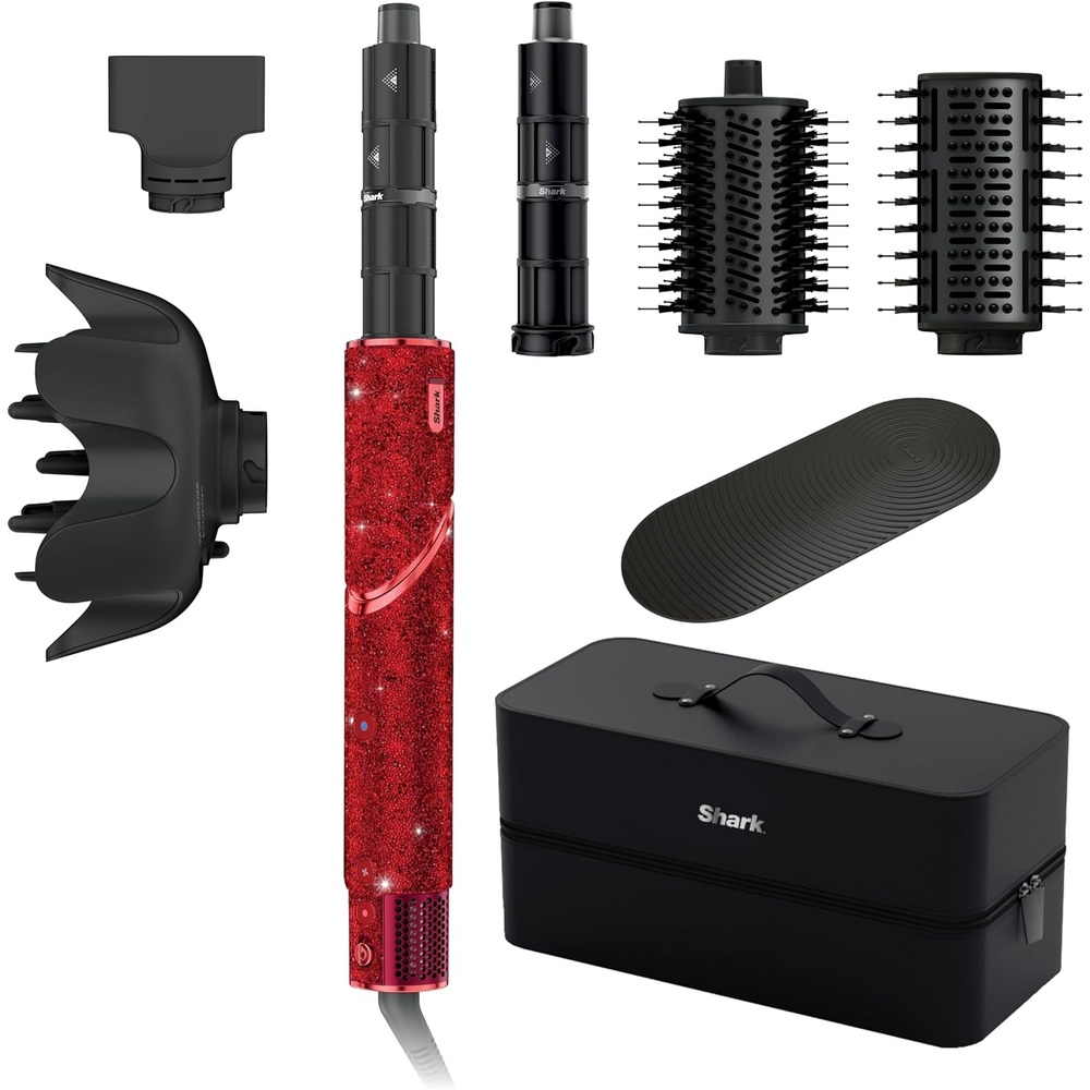 image:imageShark FlexStyle Air MultiStyler amp Drying System Coanda Black HD440BKRed SparkleLimited Edition