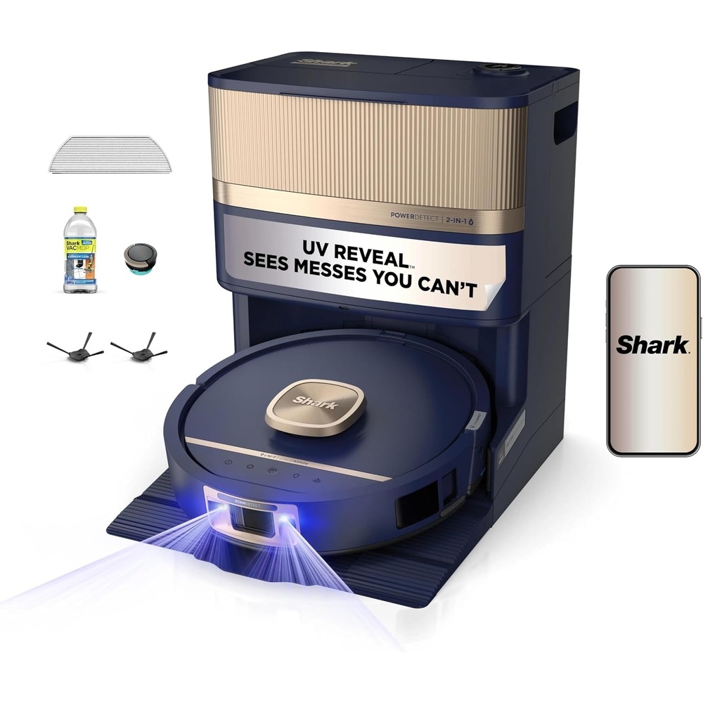 image:imageShark UV Reveal PowerDetect Wet amp Dry Robot Vacuum AV3000XEBlue Harbor