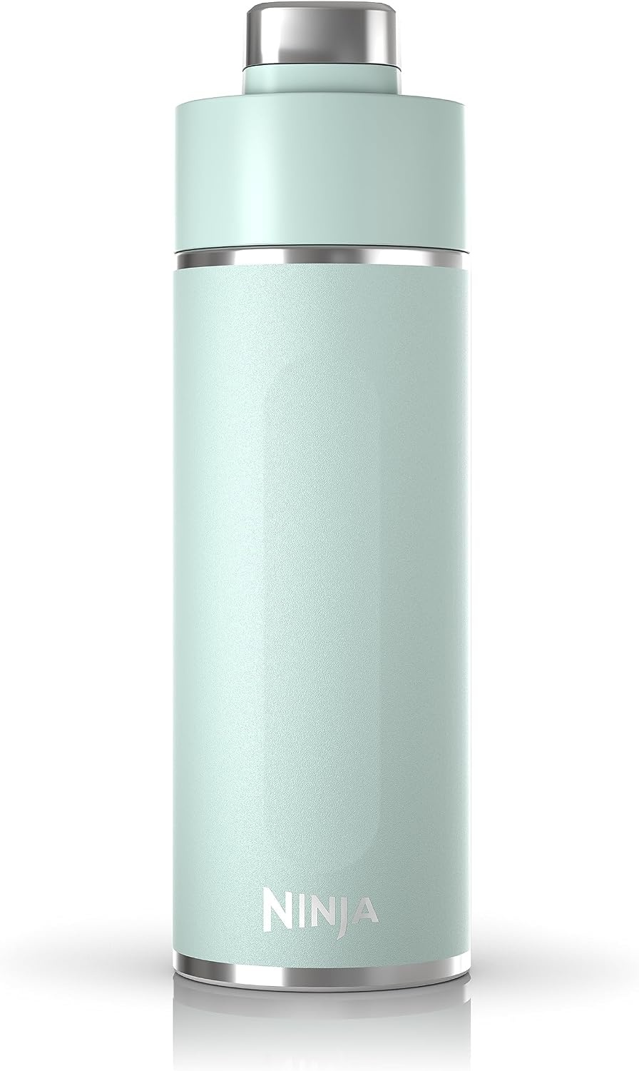 image:imageNinja DW2401GY Thirsti 24oz Travel Water Bottle For Carbonated Sparkling Drinks Colder and Fizzier Longer Leak Proof 24 Hrs Cold Dishwasher Safe Stainless Steel Insulated Tumbler Charcoal GrayMint