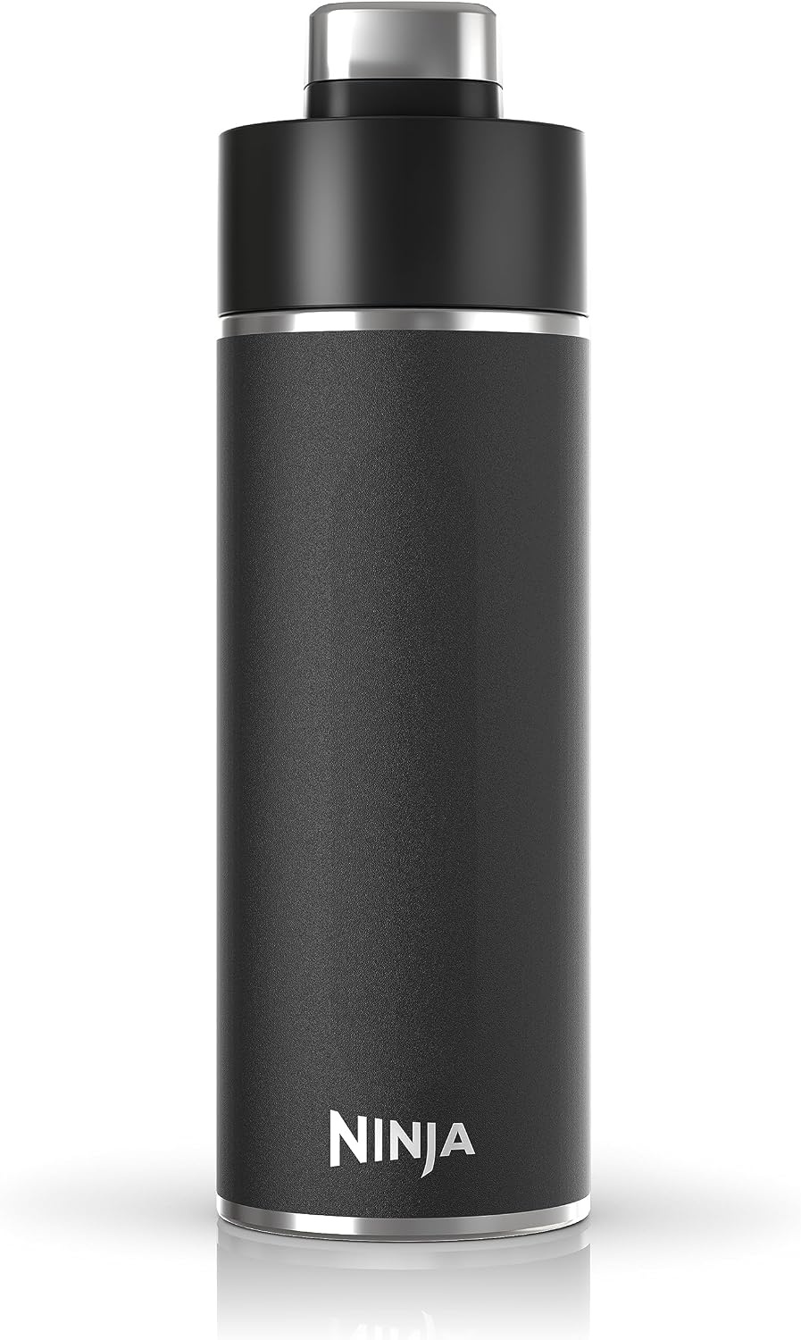 image:imageNinja DW2401GY Thirsti 24oz Travel Water Bottle For Carbonated Sparkling Drinks Colder and Fizzier Longer Leak Proof 24 Hrs Cold Dishwasher Safe Stainless Steel Insulated Tumbler Charcoal GrayBlack