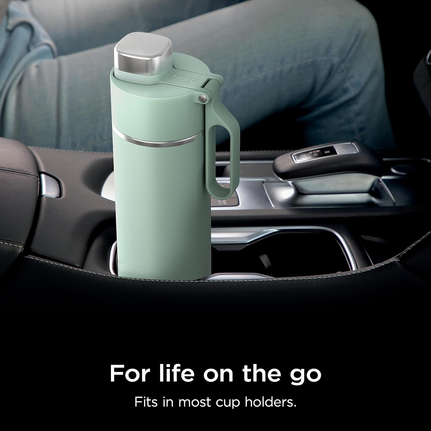 image:imageNinja DW2401GY Thirsti 24oz Travel Water Bottle For Carbonated Sparkling Drinks Colder and Fizzier Longer Leak Proof 24 Hrs Cold Dishwasher Safe Stainless Steel Insulated Tumbler Charcoal GrayMint