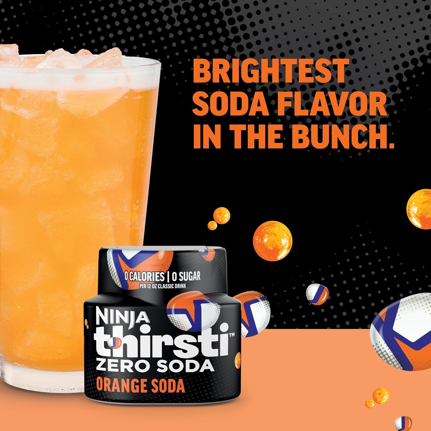 image:imageNinja Thirsti Flavored Water Drops Zero Soda Orange Soda Zero Calories207 Fl Oz Pack of 3