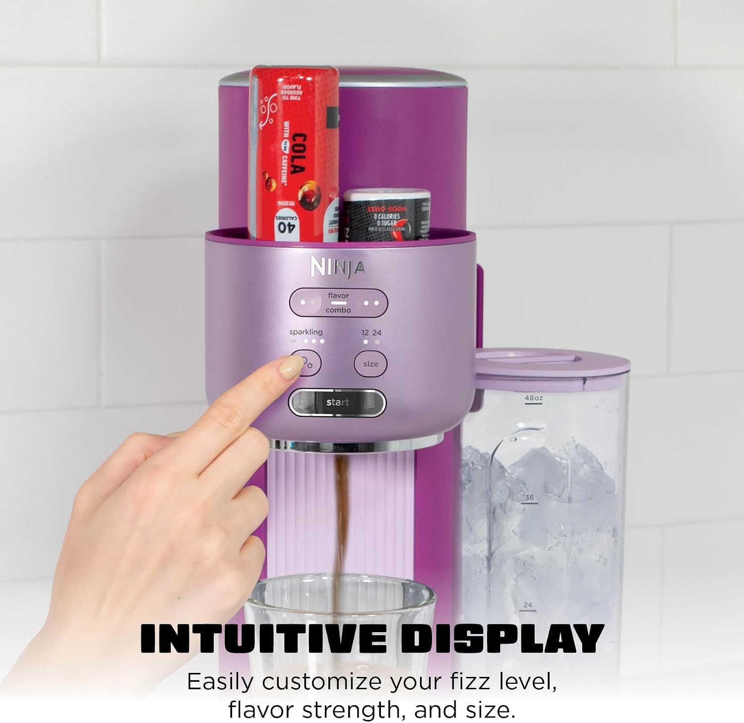 image:imageNinja Thirsti Ultimate Drink System Soda Maker Pink WC3001PK1Pink