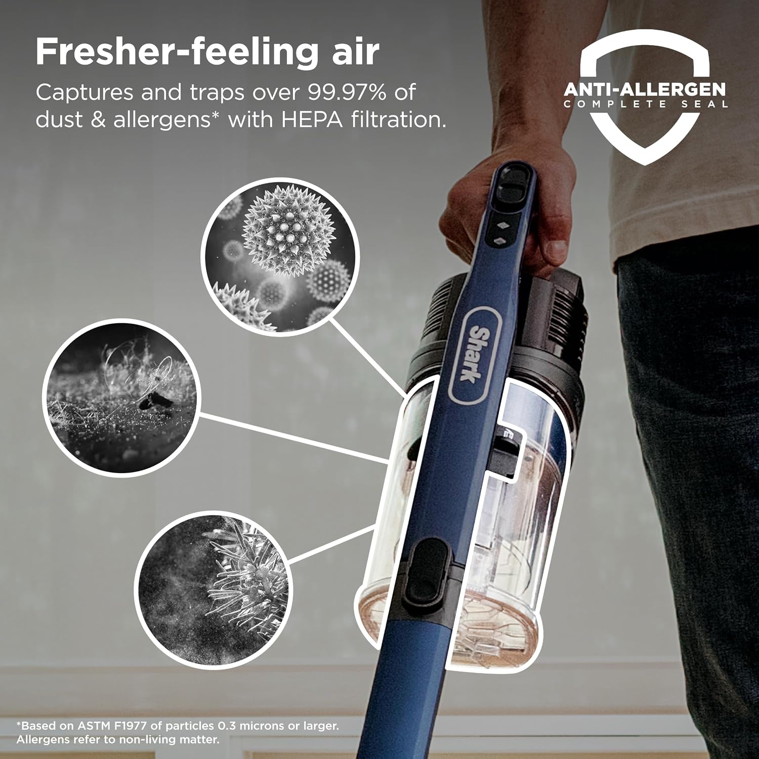 image:imageShark Cordless Pet Cordless Lightweight Stick Vacuum Cleaner IY143HBlue