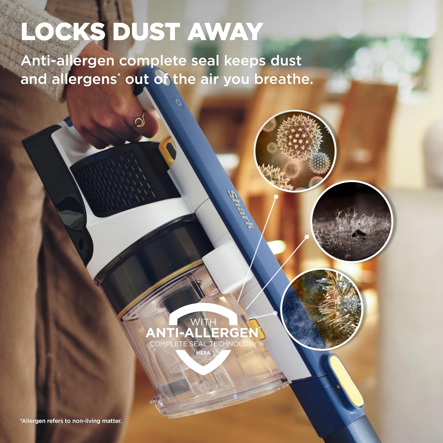 image:imageShark Cordless Pet Cordless Lightweight Stick Vacuum Cleaner IY143HMoonlight Blue