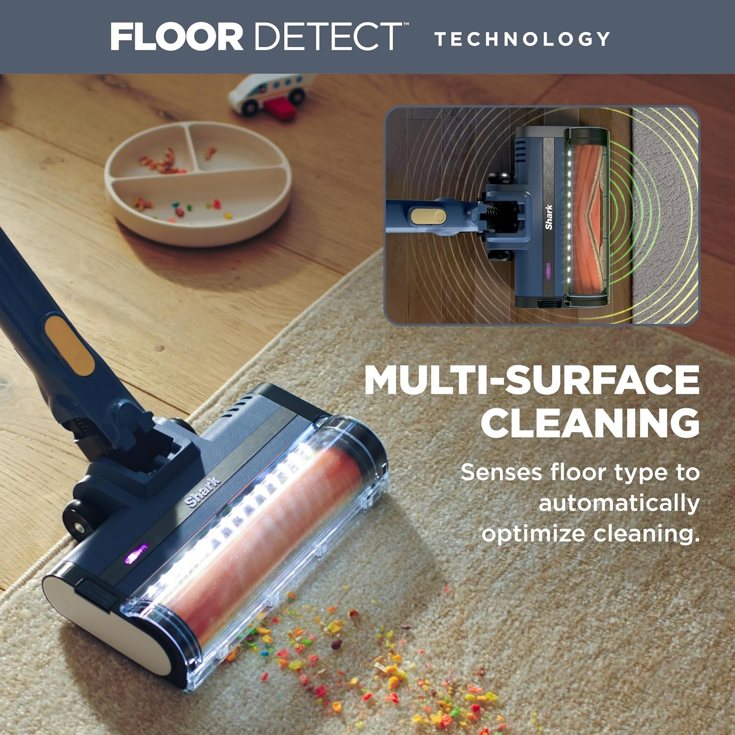 image:imageShark Cordless Pet Cordless Lightweight Stick Vacuum Cleaner IY143HMoonlight Blue