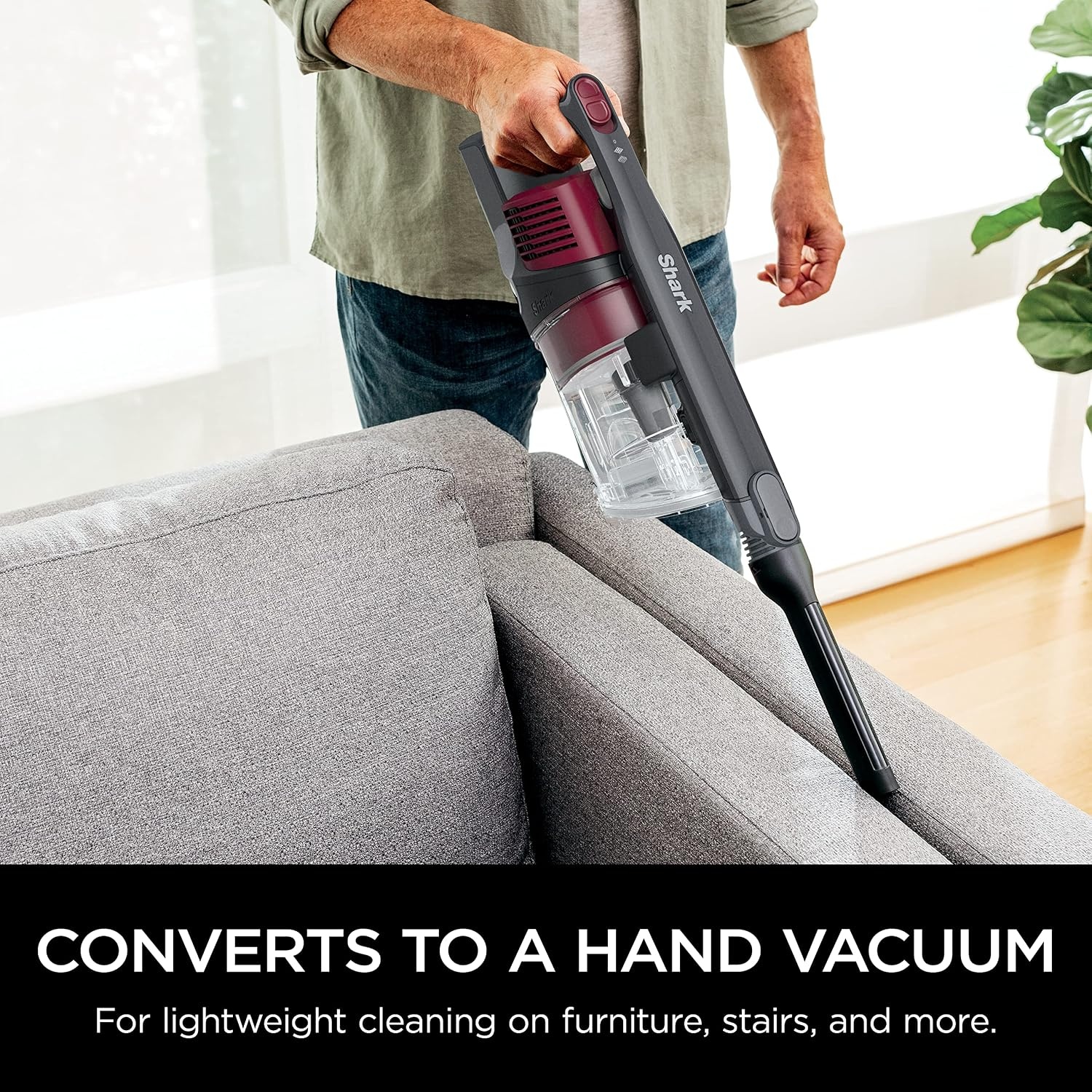 image:imageShark Cordless Pet Cordless Lightweight Stick Vacuum Cleaner IY143HRaspberry