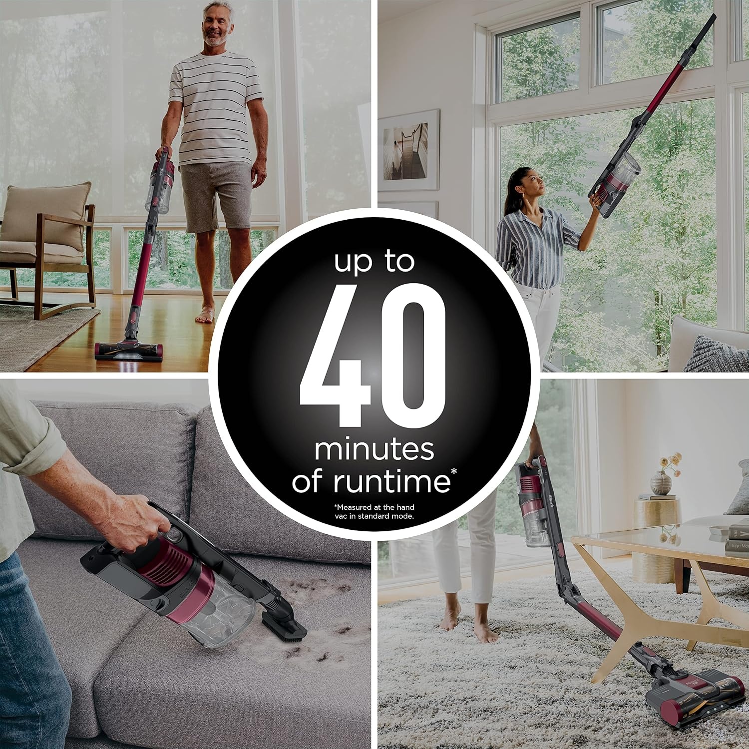 image:imageShark Cordless Pet Cordless Lightweight Stick Vacuum Cleaner IY143HRaspberry