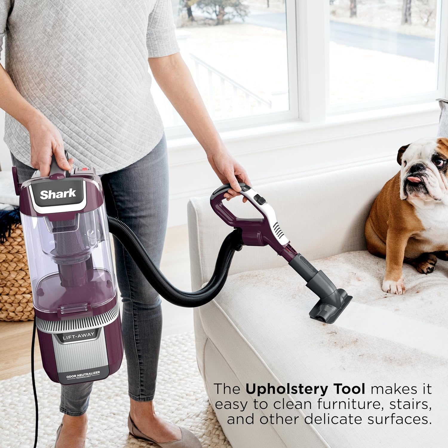 image:imageShark Detect Pro LiftAway ADV Vacuum DuoClean Detect Evergreen LA802Rotator Pet LiftAway w DuoClean